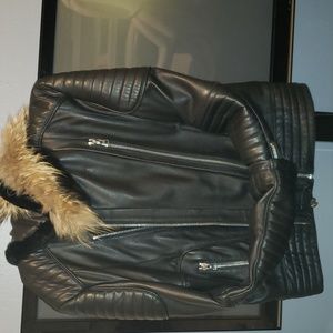 Beautiful country goose leather coat